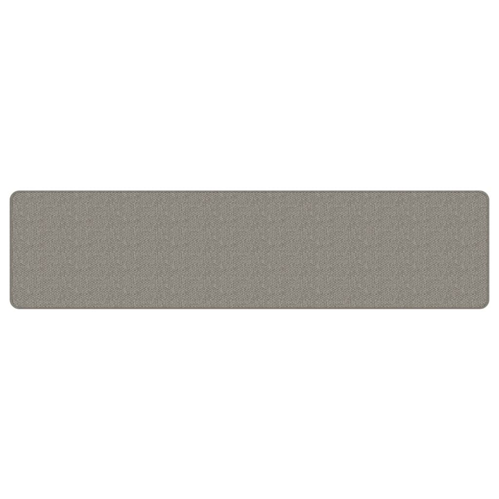 Vidaxl Teppichläufer 50x200 cm Sisal Look Silberfarbe