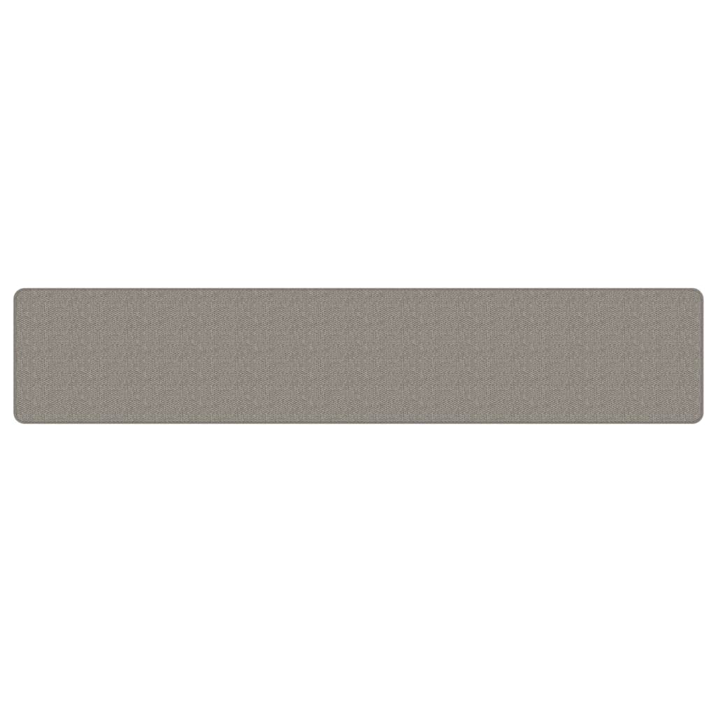 Vidaxl Teppich Runner 50x250 cm Sisal Look Silberfarbe