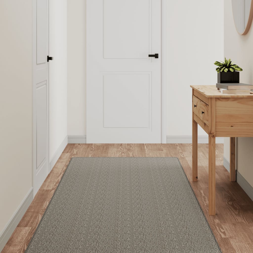 Vidaxl Teppich Runner 80x150 cm Sisal Look Silberfarbe