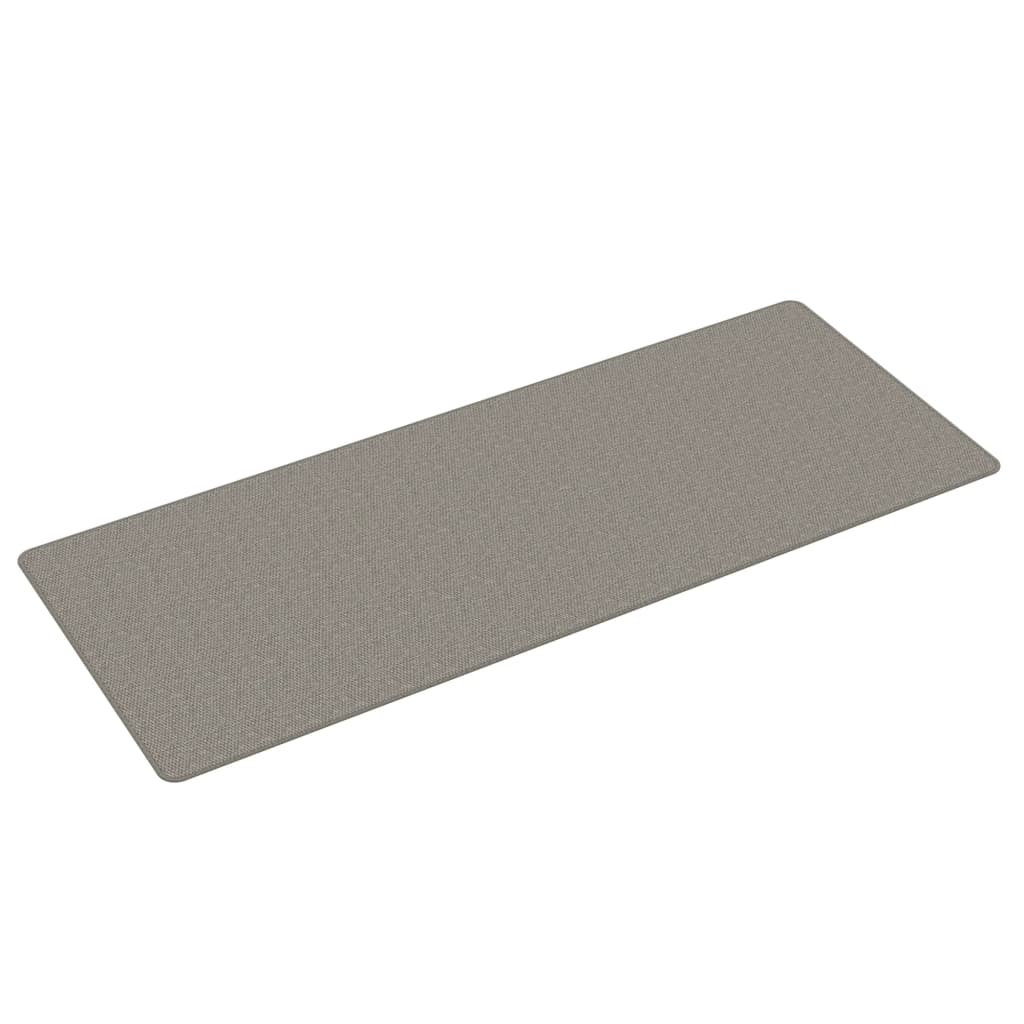 Vidaxl Teppich Runner 80x200 cm Sisal Look Silberfarbe