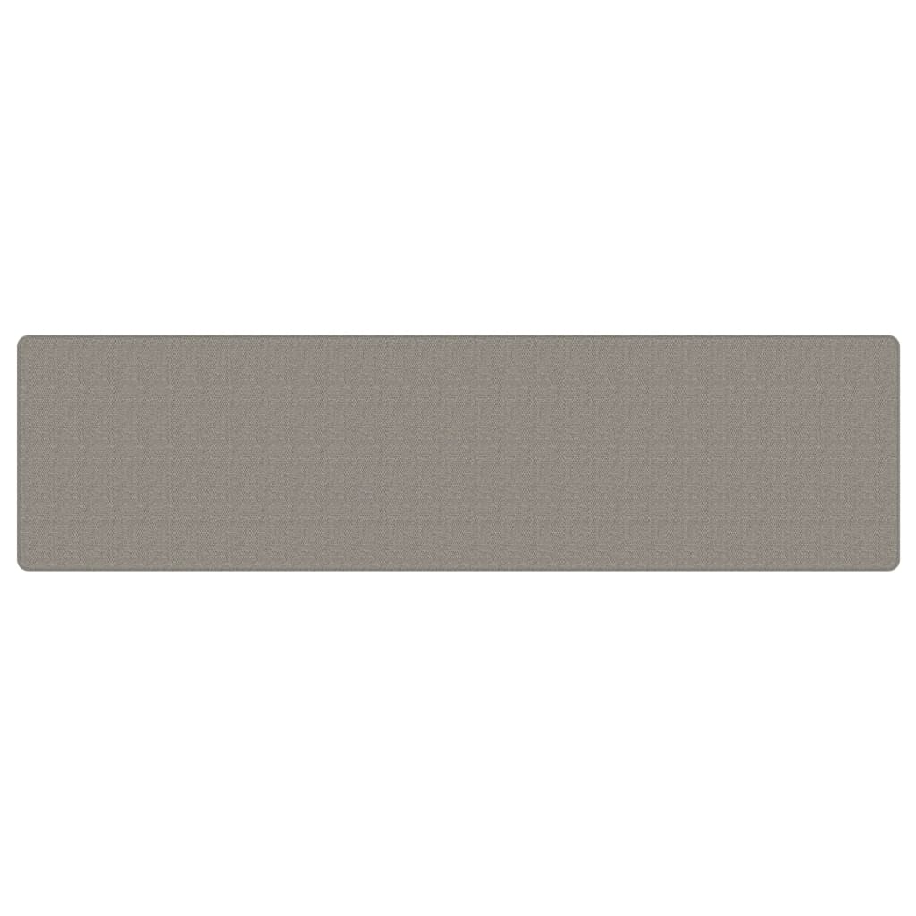 Vidaxl Teppich Runner 80x300 cm Sisal Look Silberfarbe