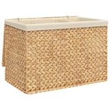 Vidaxl -Waschkorb mit 3 Fächern 75 x 42,5 x 52 cm Wasserhyakint - afbeelding 2