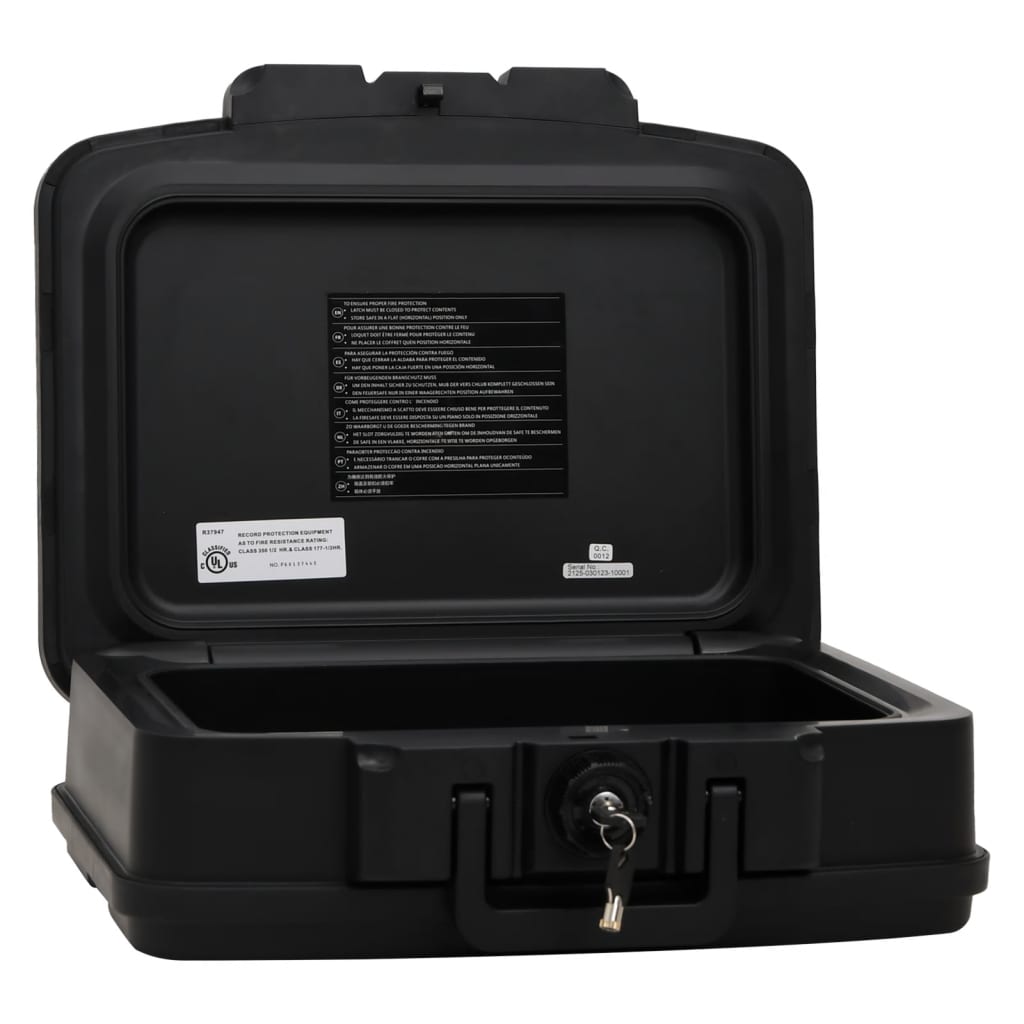 Vidaxl Safe 44x37x16,5 cm schwarz