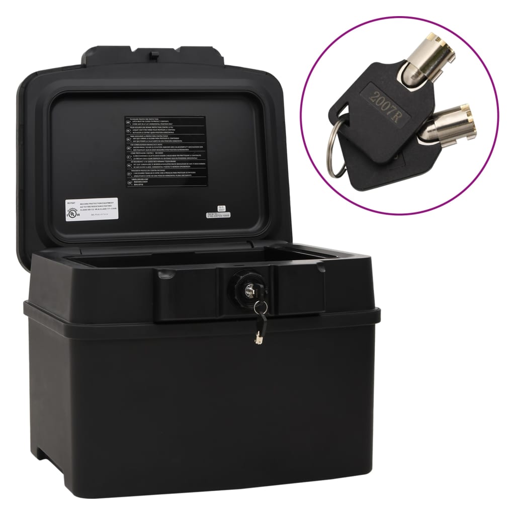 Vidaxl Safe 44x37x34 cm schwarz
