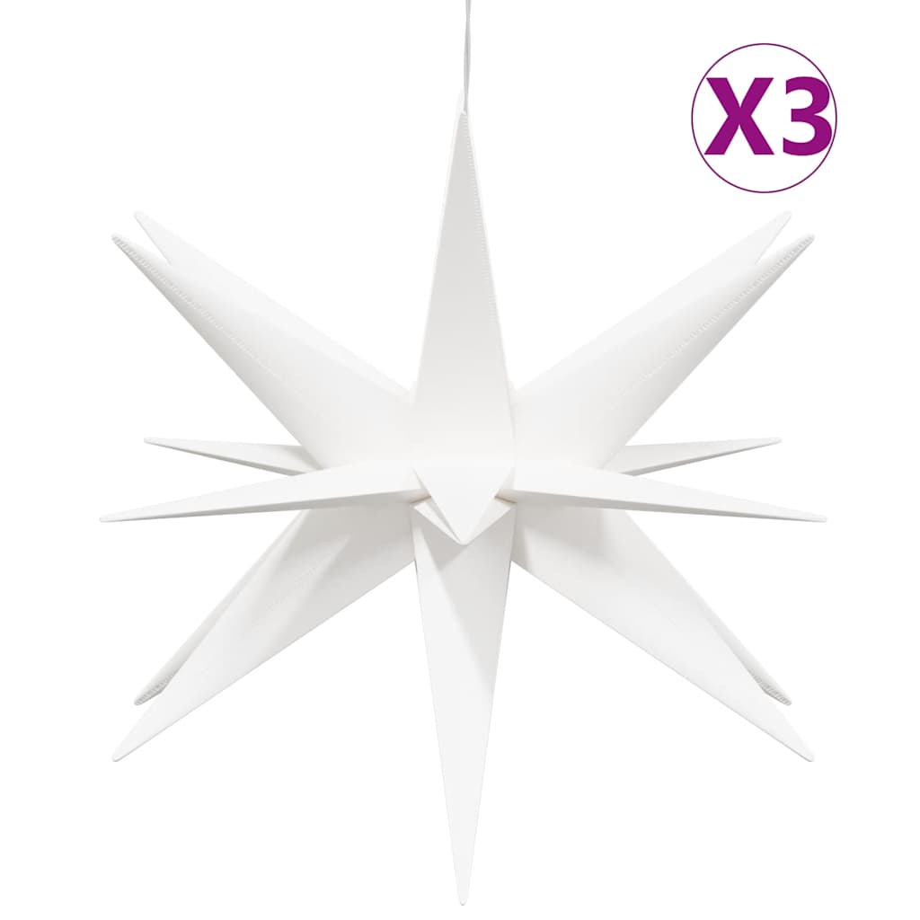 Vidaxx Weihnachtsbeleuchtung mit LEDs 3 Stück faltbar 57 cm weiß