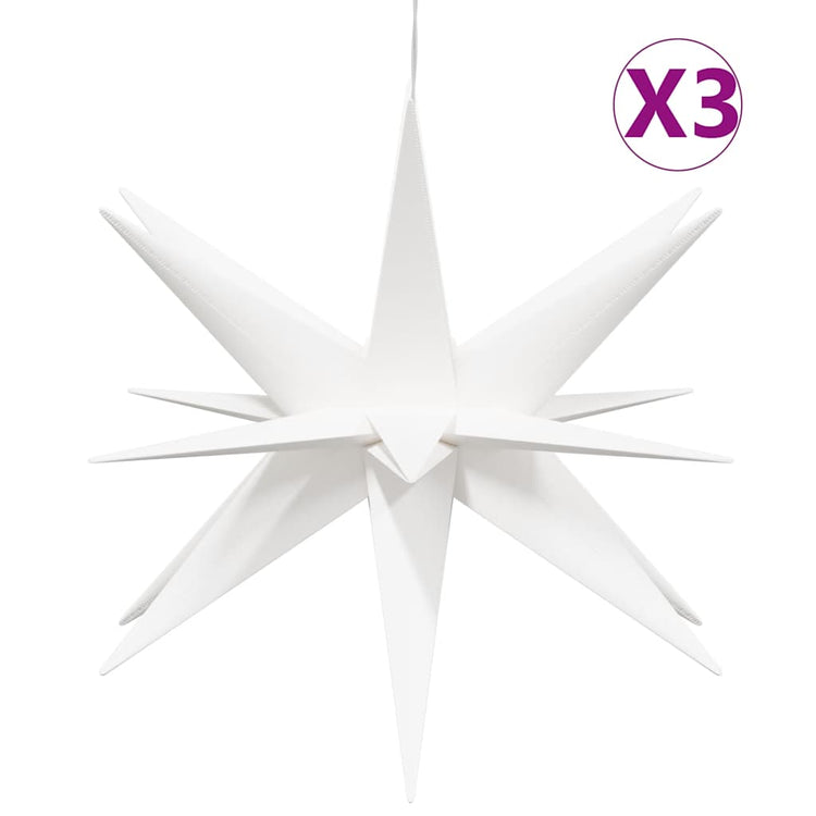 Vidaxx Weihnachtsbeleuchtung mit LEDs 3 Stück faltbar 57 cm weiß