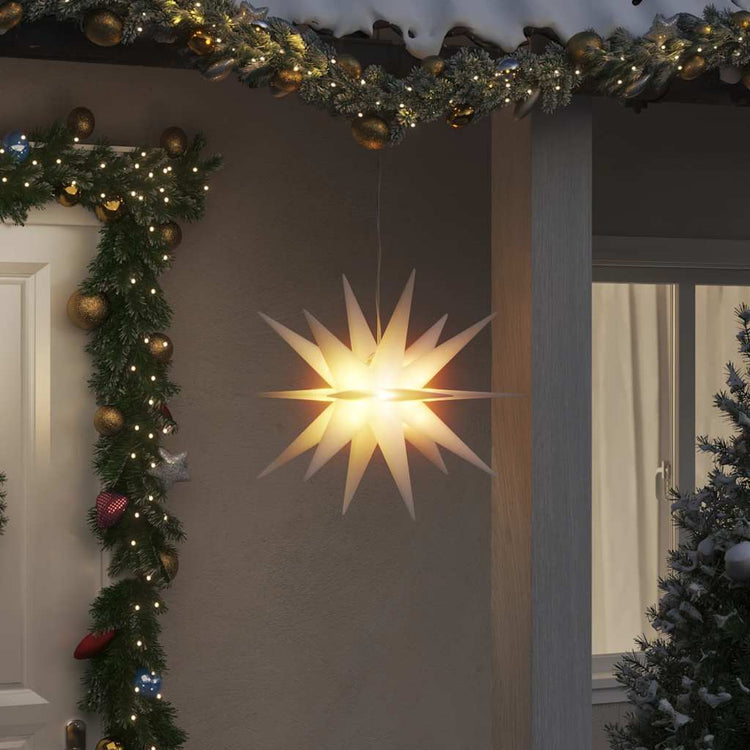Vidaxx Weihnachtsbeleuchtung mit LEDs 3 Stück faltbar 57 cm weiß