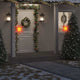 VIDAXL -Weihnachtslampen mit Erdnadel und LEDs 3 ST 57 cm Rot