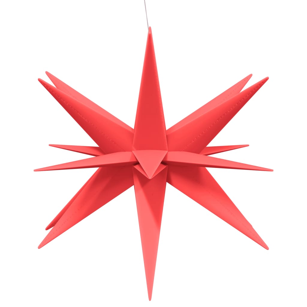 VIDAXL -Weihnachtslampen mit LEDs 3 PCs falten 100 cm rot