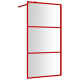 Vidaxl begehete Duschwand transparent 115x195 cm ESG Glasrot - afbeelding 2