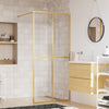 Vidaxl begehete Duschwand transparent 80x195 cm ESG-Glas Goldfarbe