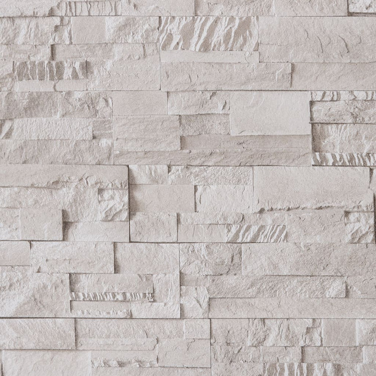 Vidaxl Fore's Tapete 3D Stone-Look 10x0,53 M cremefarben