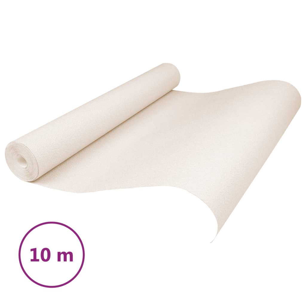 VIDAXL Vordertapete 3d Plain 10x0,53 m Beige