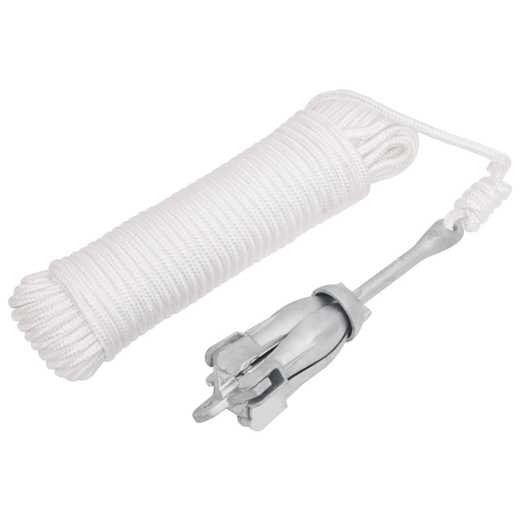 VIDAXL mit Seilfaltbarkeit 1,5 kg schmiedeeisen silberfarben