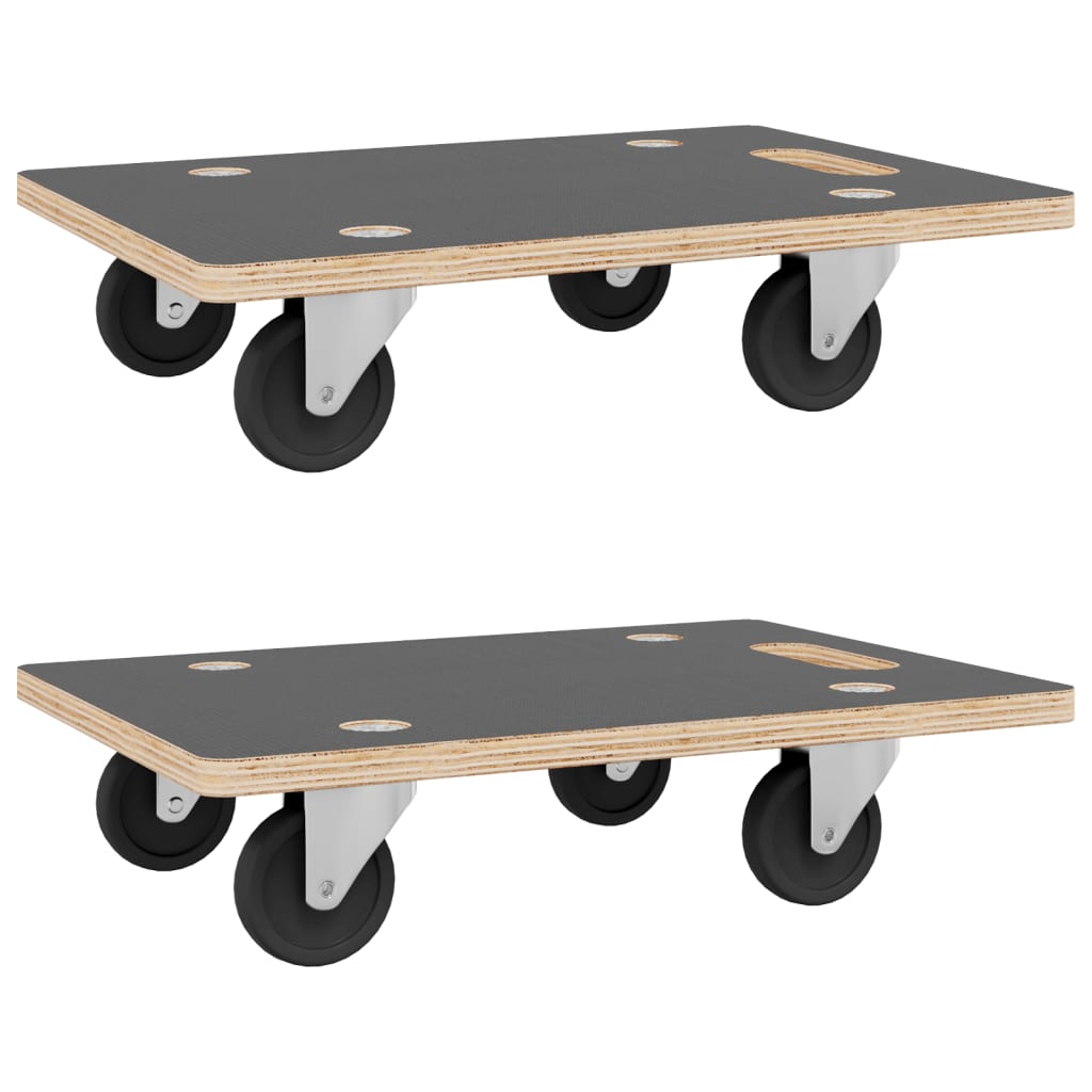 VIDAXL -Möbelhunde 2 St rechteckige 250 kg 60x40x11.5 cm