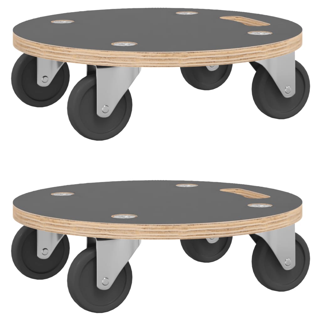 VIDAXL -Möbelhunde 2 St rechteckige 250 kg Ø38x11.5 cm