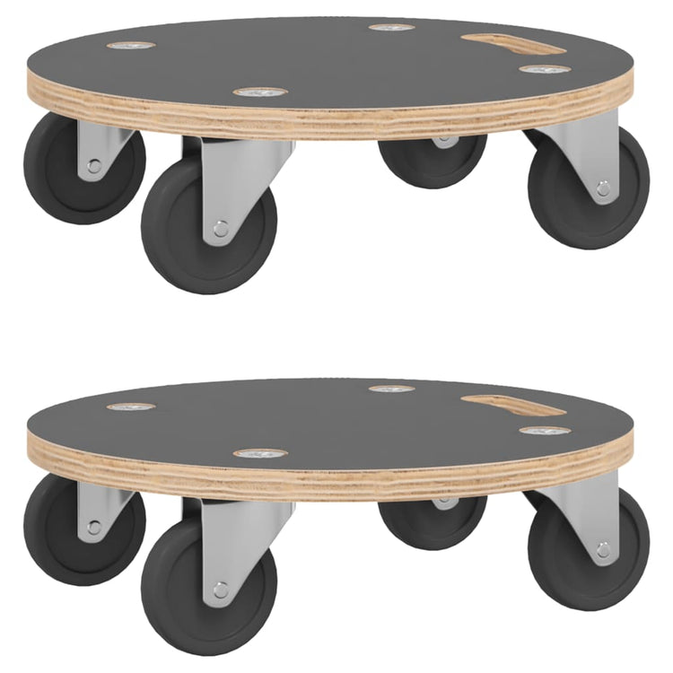 VIDAXL -Möbelhunde 2 St rechteckige 250 kg Ø38x11.5 cm