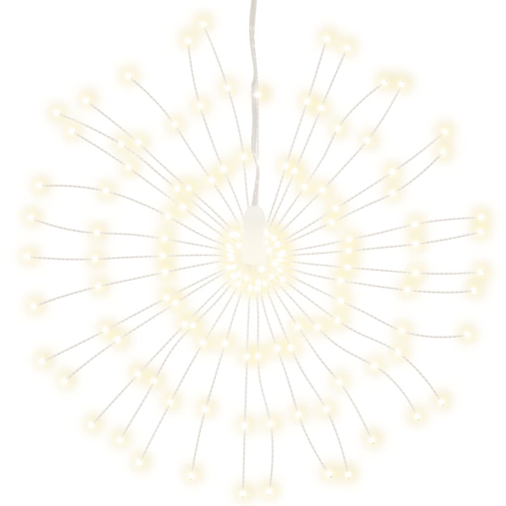Vidaxl Weihnachtsbeleuchtung Feuerwerk 2 ST 140 warme weiße LEDs 17 cm