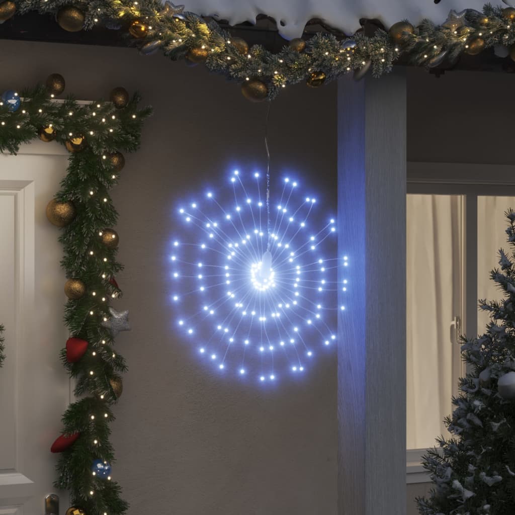 Vidaxl Weihnachtsbeleuchtung Feuerwerk 8 St 140 Kalt -weiße LEDs 17 cm