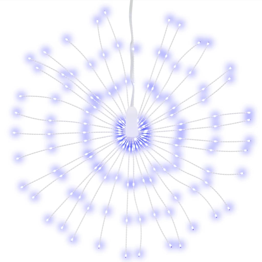 Vidaxl Weihnachtsbeleuchtung Feuerwerk 8 St 140 Blaue LEDs 17 cm