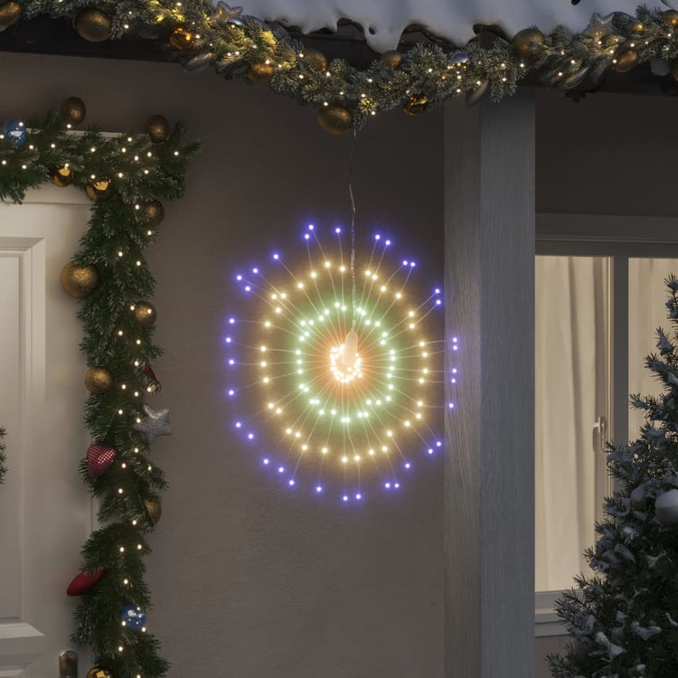 Vidaxl Weihnachtsbeleuchtungsfeuerwerk 8 St 140 Mehrfachgelenkte LEDs 17 cm