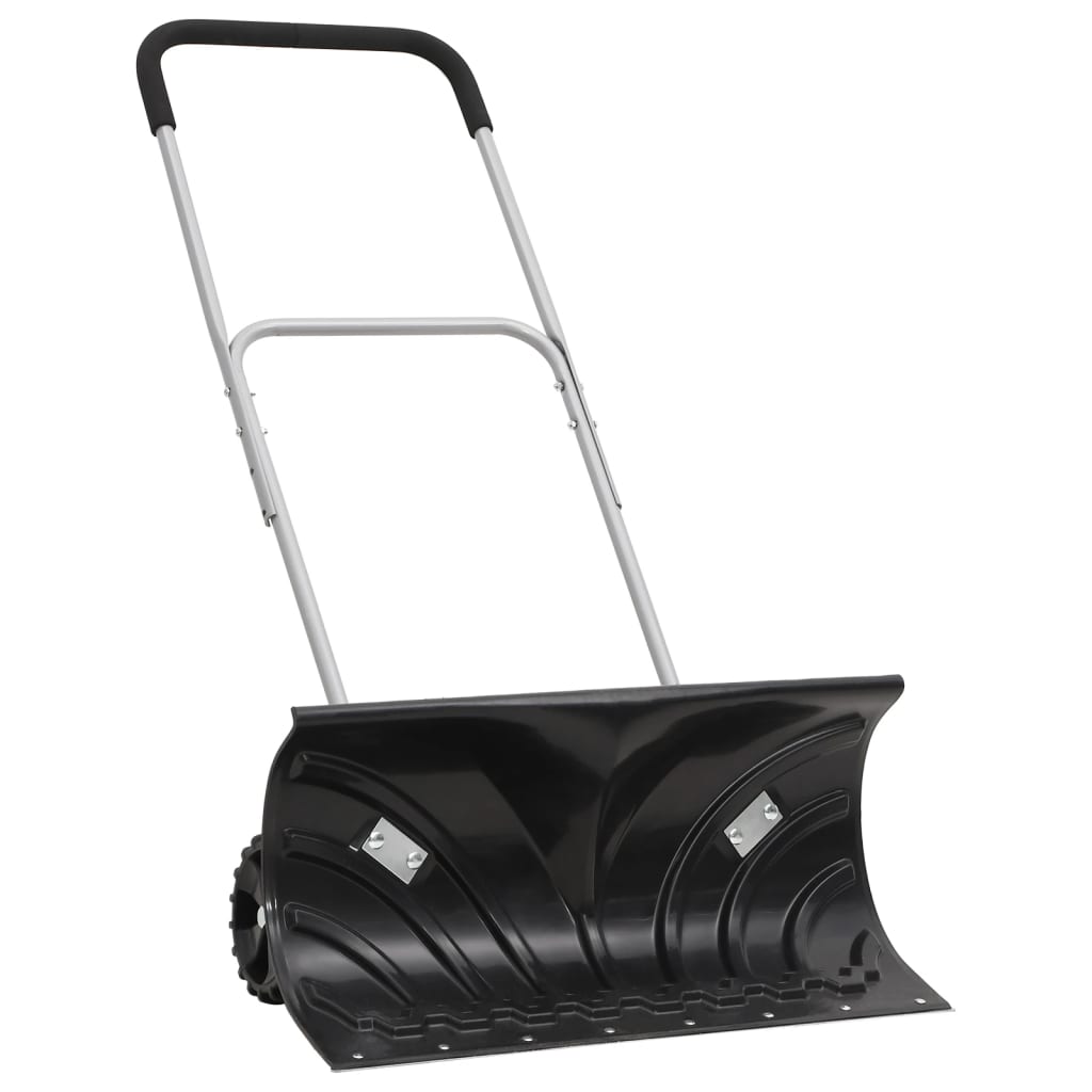 Vidaxl Schneeschaufel mit ausziehbarem Griff 66 cm Blattstahl schwarz