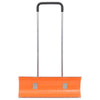 Vidaxl Schneeschaufel mit ausziehbarem Griff 96 cm Blattstahl Orange