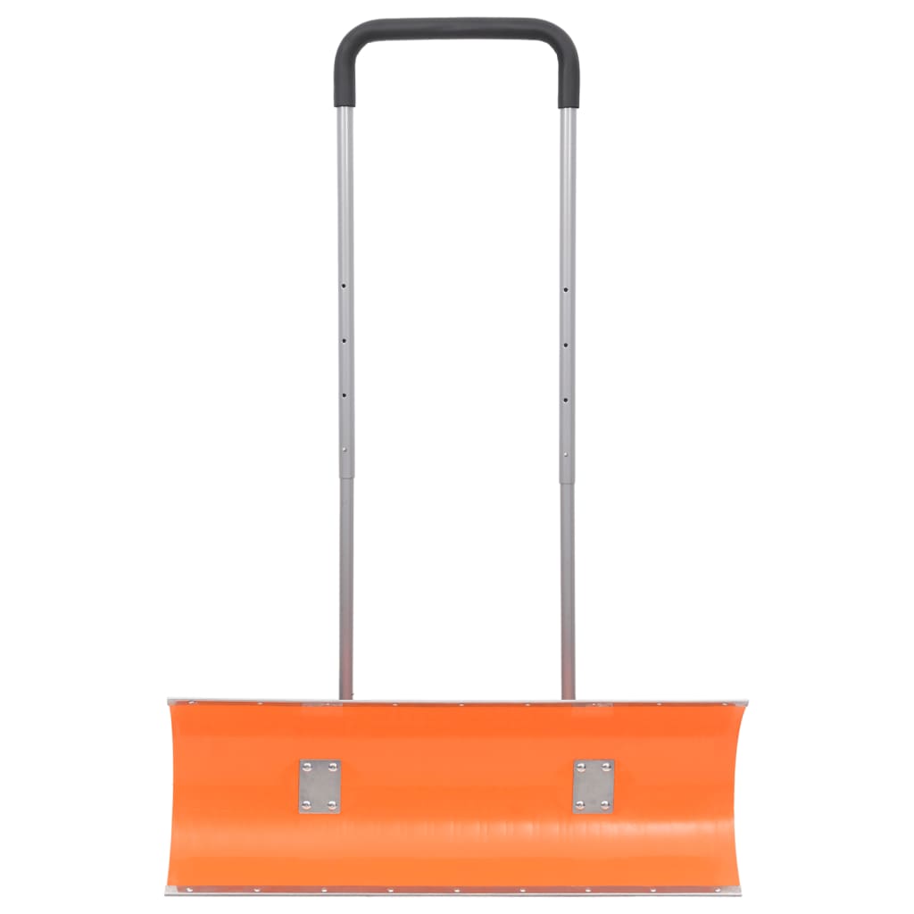 Vidaxl Schneeschaufel mit ausziehbarem Griff 96 cm Blattstahl Orange