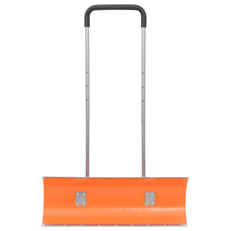 Vidaxl Schneeschaufel mit ausziehbarem Griff 96 cm Blattstahl Orange