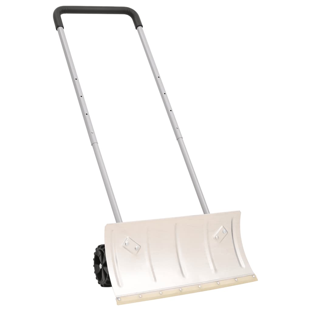 Vidaxl Schneeschaufel mit ausziehbarem Griff 61 cm Blattstahl Silber