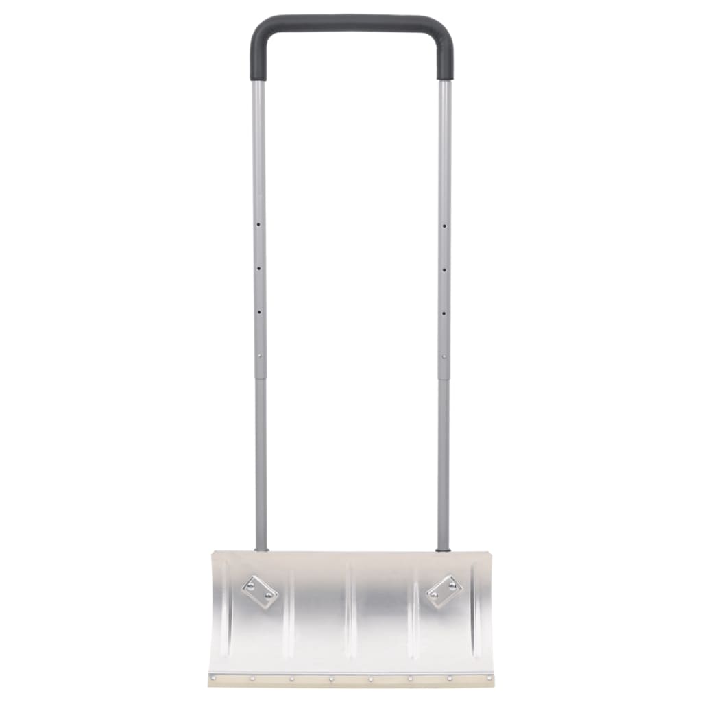 Vidaxl Schneeschaufel mit ausziehbarem Griff 61 cm Blattstahl Silber