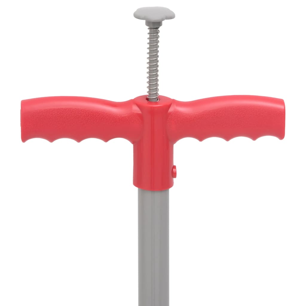 Vidaxl Unkrautstopfen 93,5 cm Pulver -bewegtes Stahl rot und grau