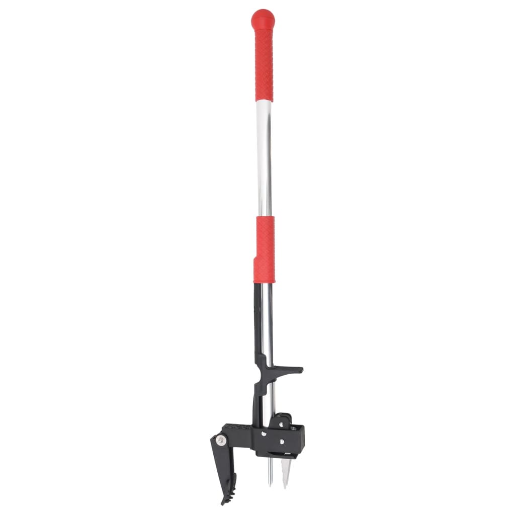 Vidaxl Unkrautstopfen 99,5 cm anodiertes Aluminiumrot und Silber