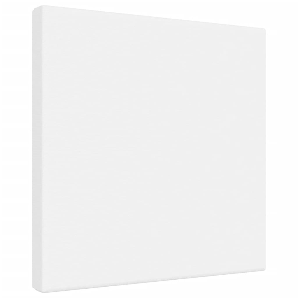 Vidaxl Canvas -Tücher 12 St. Stoff und fester Kiefern weiß