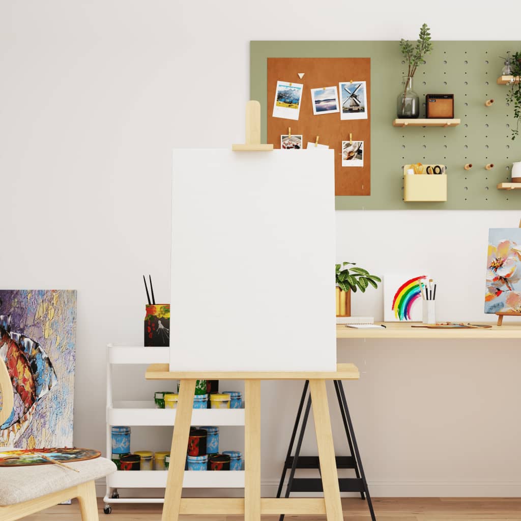 Vidaxl Canvas -Tücher 12 St. Stoff und fester Kiefern weiß