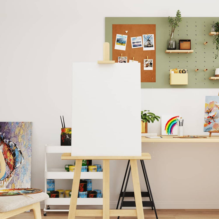 Vidaxl Canvas -Tücher 12 St. Stoff und fester Kiefern weiß