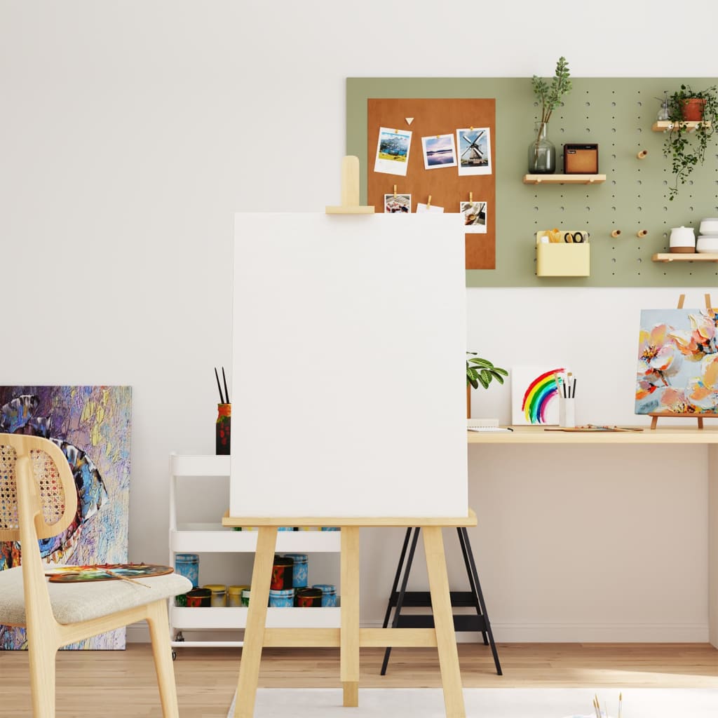 Vidaxl Canvas -Tücher 12 St. Stoff und fester Kiefern weiß