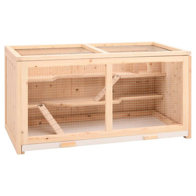 Vidaxl Hamsterkooi 89.5x45x45 cm Festkieferholz