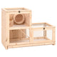 Vidaxl Hamsterkooi 81x40x60 cm Solid Pinewood