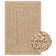 Vidaxl Teppich Zizur innerhalb und außerhalb von 140x200 cm Jute Look