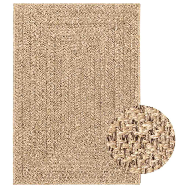 Vidaxl Teppich Zizur innerhalb und außerhalb von 160 x 230 cm Jute Look