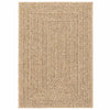 Vidaxl Teppich Zizur innerhalb und außerhalb von 160 x 230 cm Jute Look