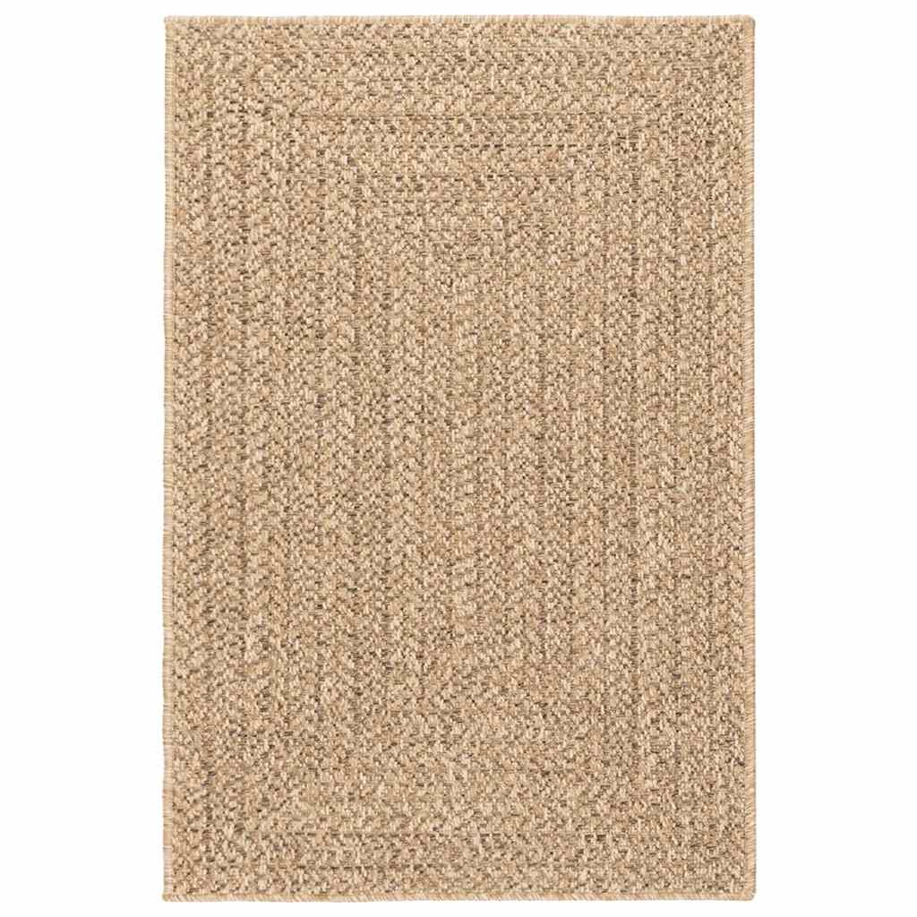 Vidaxl Teppich Zizur innerhalb und außerhalb 200x290 cm Jute Look