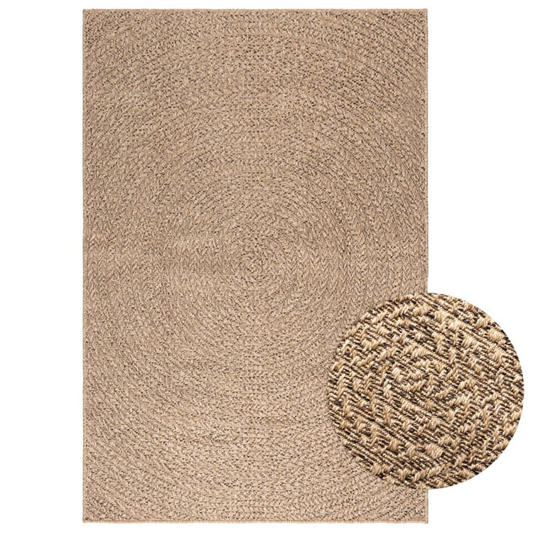 Vidaxl Teppich Zizur innerhalb und außerhalb 120x170 cm Jute Look
