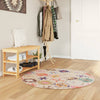 Vidaxl Teppich waschbarer Anti-Rutsch Ø 120 cm mehrfarbig