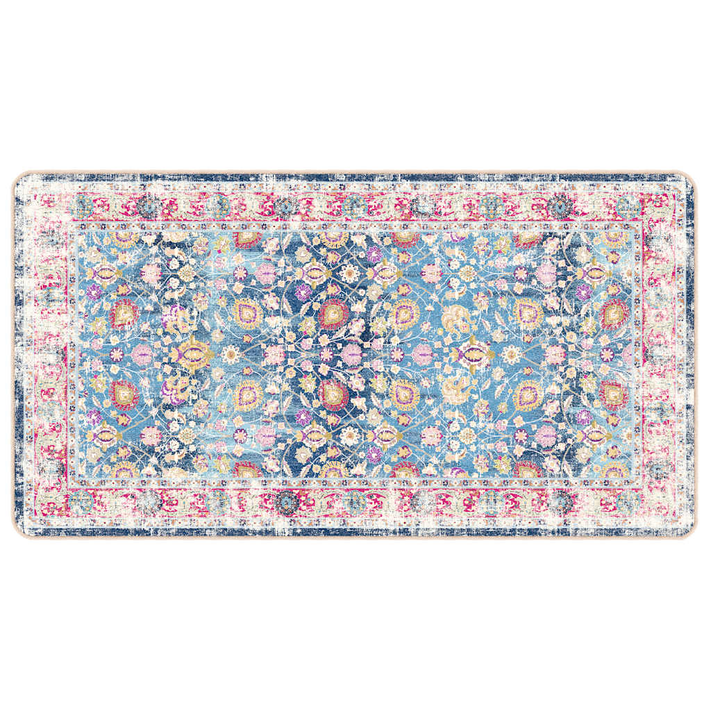 Vidaxl Teppich waschbarer Anti-Rutsch 80x150 cm mehrfarbig
