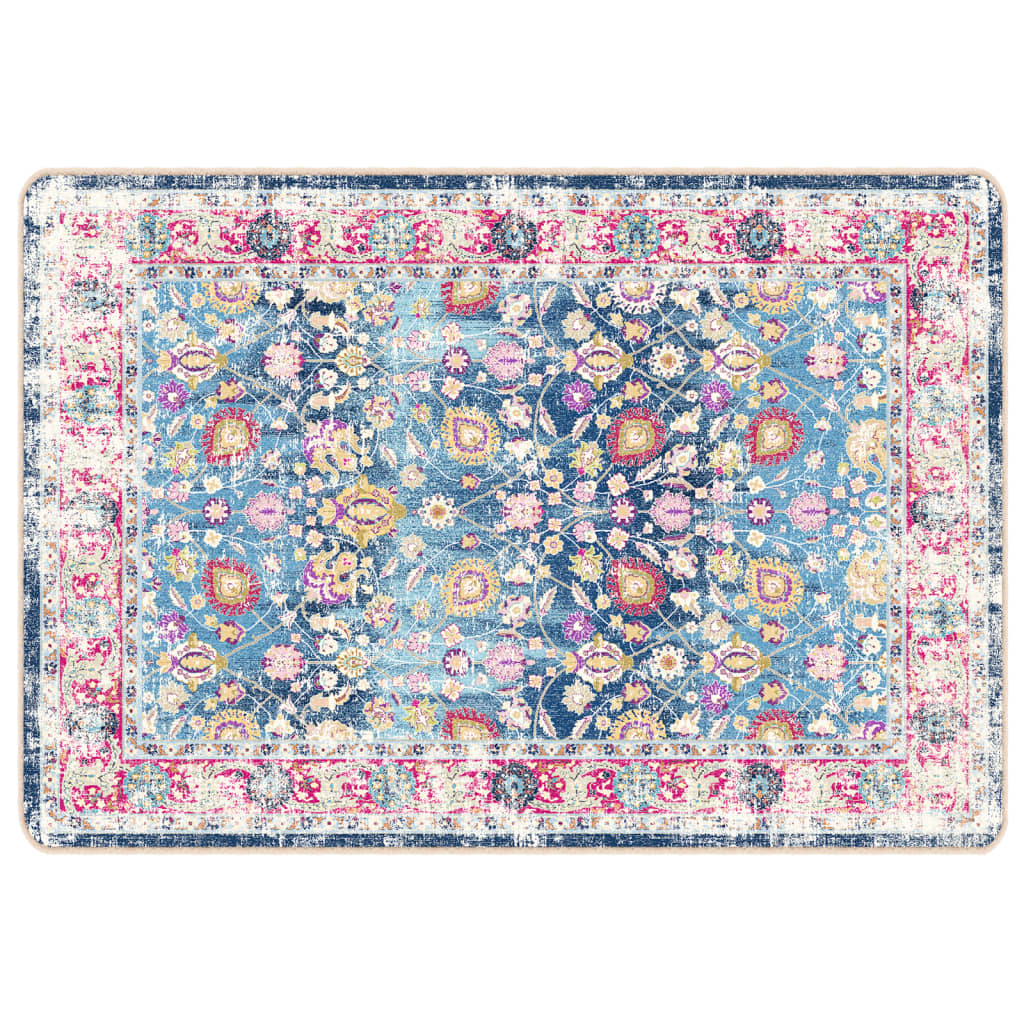 Vidaxl Teppich waschbarer Anti-Rutsch 120x180 cm mehrfarbig
