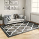Vidaxl Teppich waschbarer Anti-Rutsch 160x230 cm Schwarz und Weiß