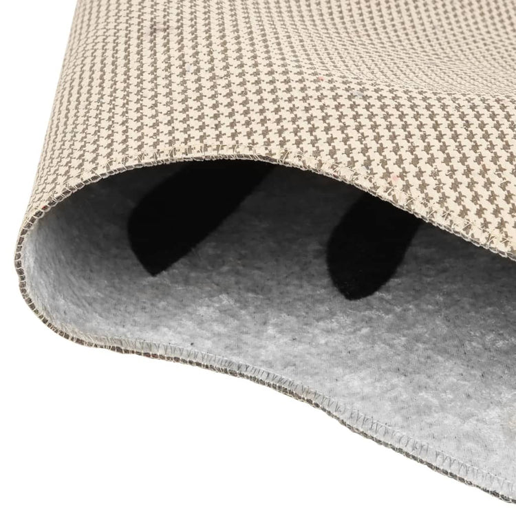 Vidaxl Teppich Zebra Muster waschbarer Anti-Slip 120x170 cm Schwarz Weiß