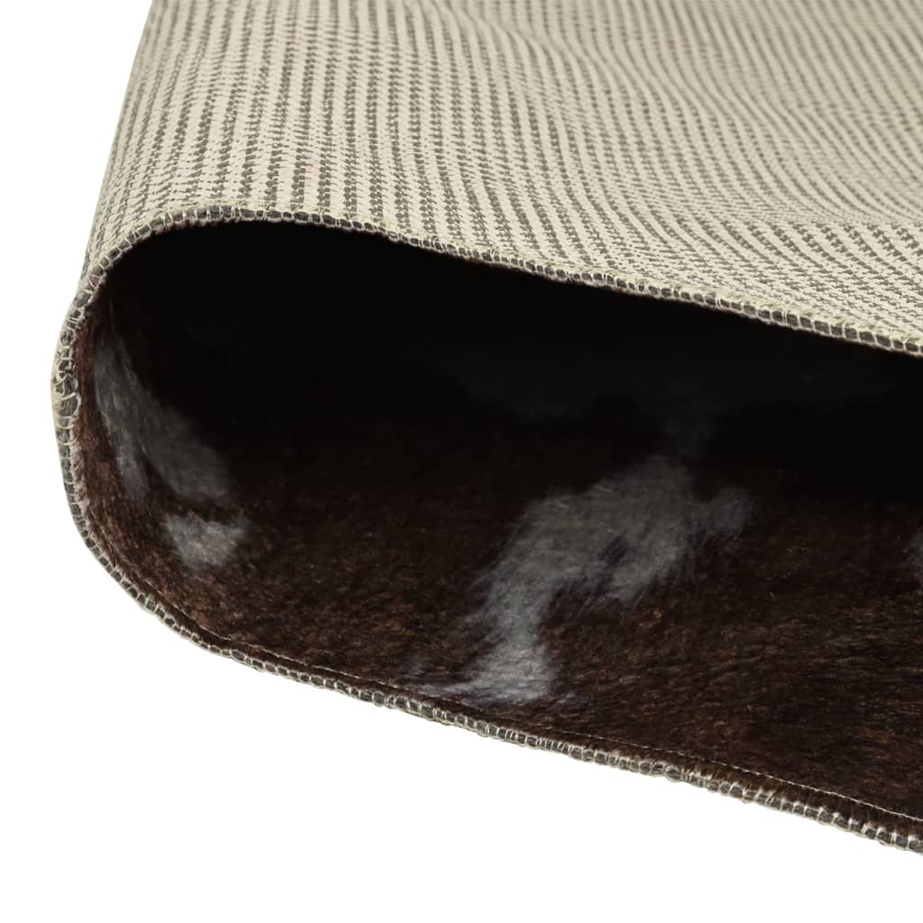 Vidaxl Teppich Kuhmuster waschbarer Anti-Rutsch 120x170 cm Schwarz und Weiß